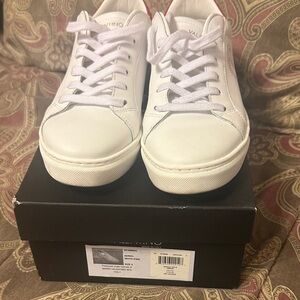 Valentino Classic White Lace-Up Sneakers